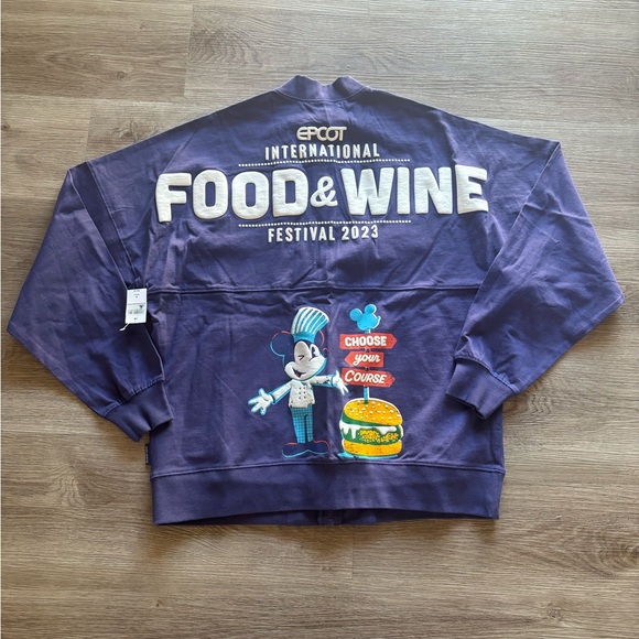 NEW Disney Epcot Food & Wine Festival 2023 Full Zip Spirit Jersey - Picture 3 of 9